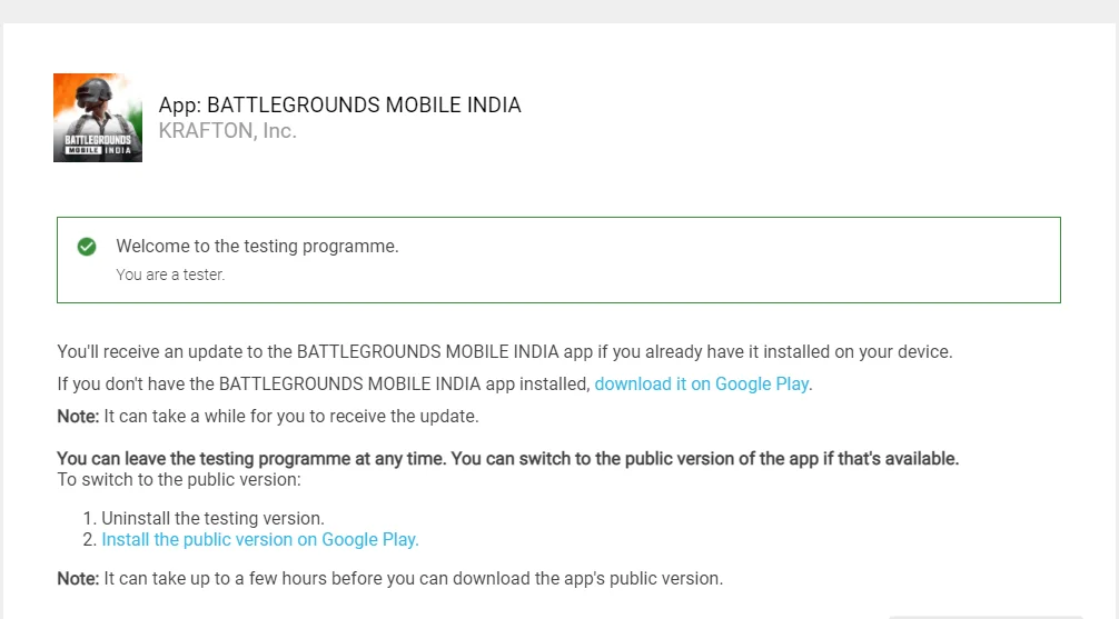 download battleground mobile india