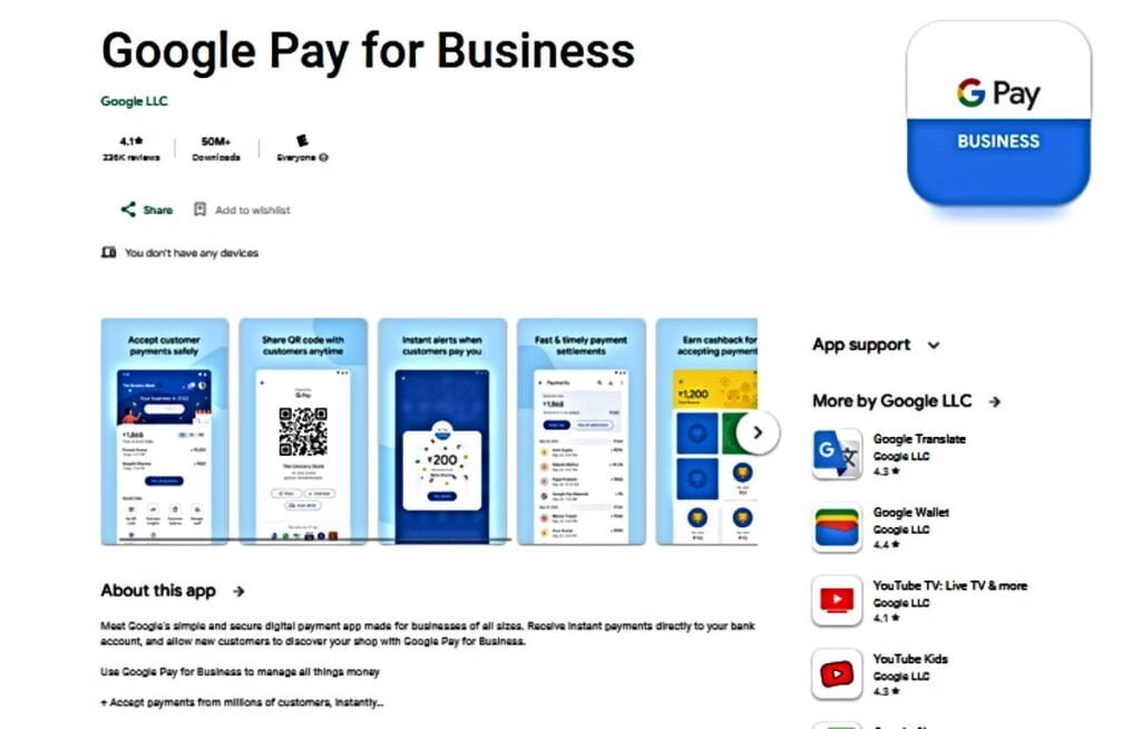 Google Pay For Buissness